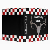 Personalized Hunter's Chequerboard Recipe Cookbook
