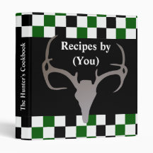 Personalized Hunter's Chequerboard Recipe Cookbook