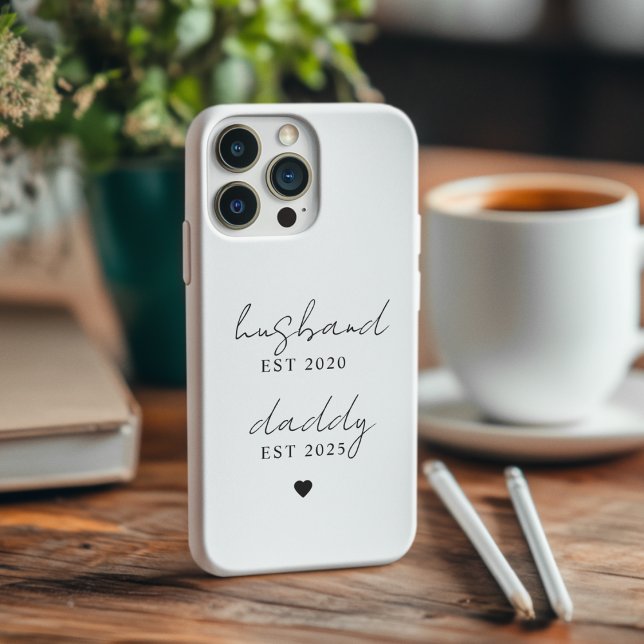 Personalized Husband & Daddy EST Gift iPhone Case (Creator Uploaded)