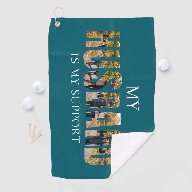 Personalized Husband Photo Collage Towel  (InSitu)