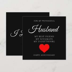 Personalized Husband Wedding Anniversary Card