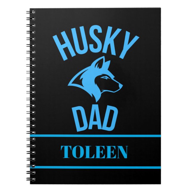 Personalized Husky Dad, Dog Dad                Notebook (Front)