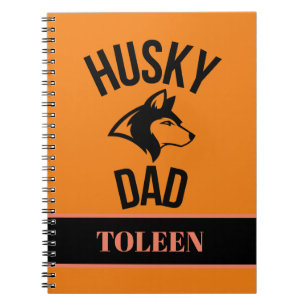 Personalized Husky Dad, Dog Dad                Notebook