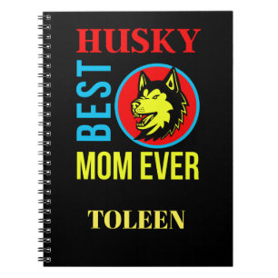 Personalized Husky Mom, Dog Mom                Notebook