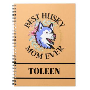 Personalized Husky Mom, Dog Mom                Notebook