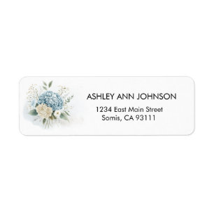 Personalized Hydrangea Return Address Labels