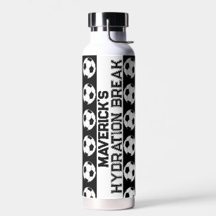 Personalized Hydration Break Soccer Ball Water Bottle