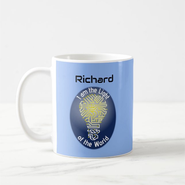 Personalized I am the light of the world Coffee Mug (Left)
