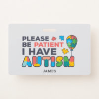 Personalized I Have Autism ID