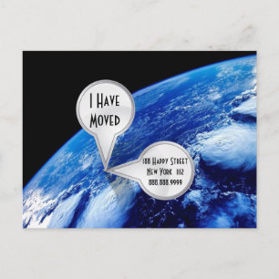 Personalized I Have Moved Postcard