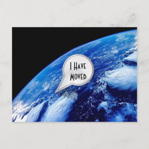 Personalized I Have Moved Postcard