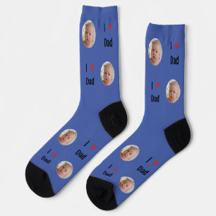 Personalized "I Love Dad" Socks