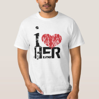 Personalized I Love Men's T Shirts