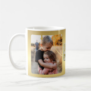 Personalized "I Love MOM" Photo Collage Coffee Mug