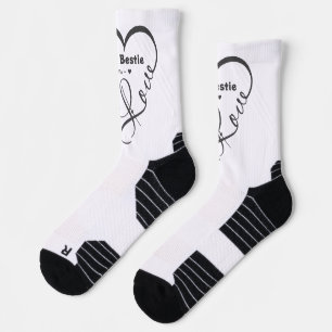 Personalized I Love My Bestie • You = ♥ Socks
