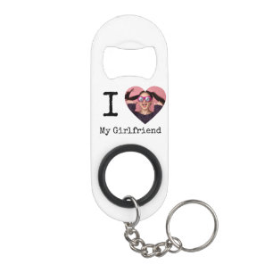 Personalized I Love My Boyfriend/Girlfriend Custom Keychain Bottle Opener