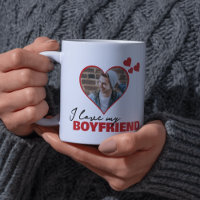 Personalized I Love My Boyfriend Heart Photo