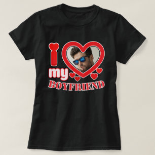 Personalized I Love My Boyfriend  T-Shirt