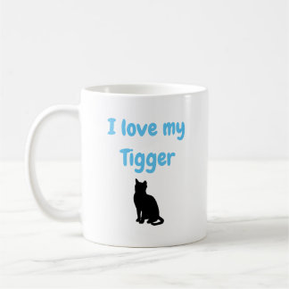Personalized I Love My Cat Coffee Mug