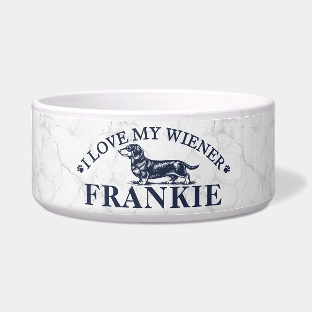 Personalized I Love My Dachshund (Front)