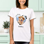 Personalized I Love My Dog Cute Heart Pet Photo T-Shirt<br><div class="desc">Carry your best friend with you everywhere you go with this custom pet photo dog lover shirt ! A must have for every dog lover, dog mom and dog dad ! A fun "I Love My Dog" ... Personalize wth your dog's favourite photo and name. COPYRIGHT © 2022 Judy Burrows,...</div>