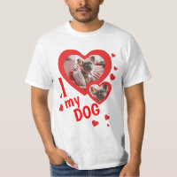 Personalized I love my dog photo text