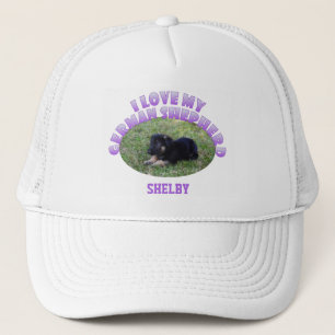 Personalized: I Love My German Shepherd Hat