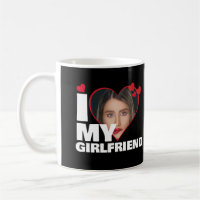 Personalized I Love My Girlfriend Heart Photo