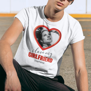 Personalized I Love My Girlfriend T-Shirt