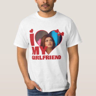 Personalized I Love My - Heart Photo T-Shirt