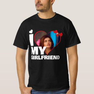 Personalized I Love My - Heart Photo T-Shirt