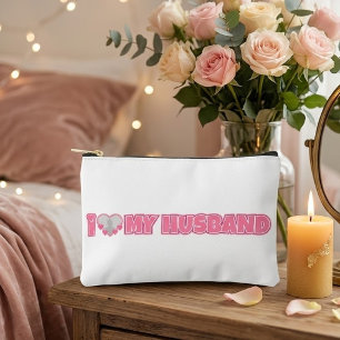 Personalized I Love My Husband – Add Husband Photo Accessory Pouch