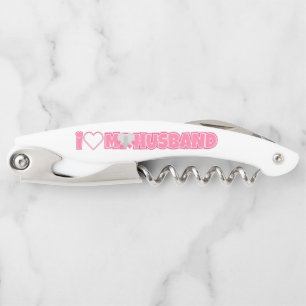 Personalized I Love My Husband – Add Husband Photo Corkscrew