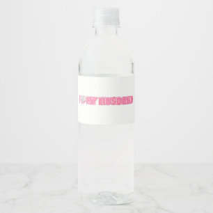 Personalized I Love My Husband – Add Husband Photo Water Bottle Label