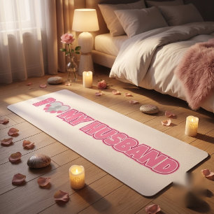 Personalized I Love My Husband – Add Husband Photo Yoga Mat