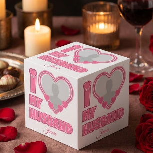 Personalized I Love My Husband – Add Photo & Name Cube