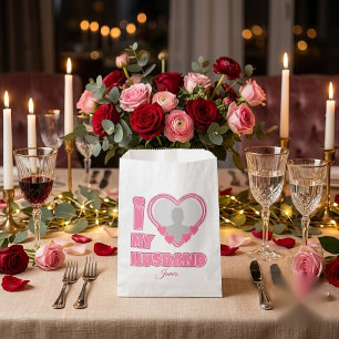Personalized I Love My Husband – Add Photo & Name Favour Bag