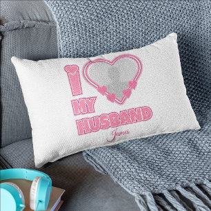 Personalized I Love My Husband – Add Photo & Name Pillowcase