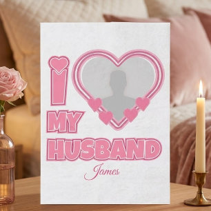 Personalized I Love My Husband – Add Photo & Name Tissue Paper