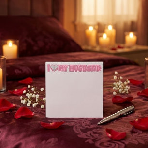 Personalized I Love My Husband – Add Photo Post-it Notes