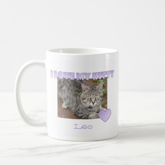 Personalized: I Love My Kitty Mug (Left)