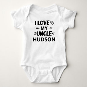 Personalized I Love My Uncle Baby Bodysuit