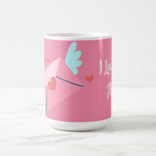 Personalized I Love You Letter Valentines Day Mug
