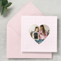 Personalized I Love You Mom Heart Photo 