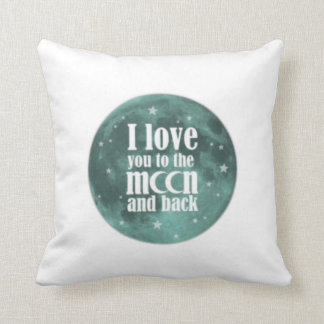 PERSONALIZED I LOVE YOU MORE reversible lovepillow Throw Pillow