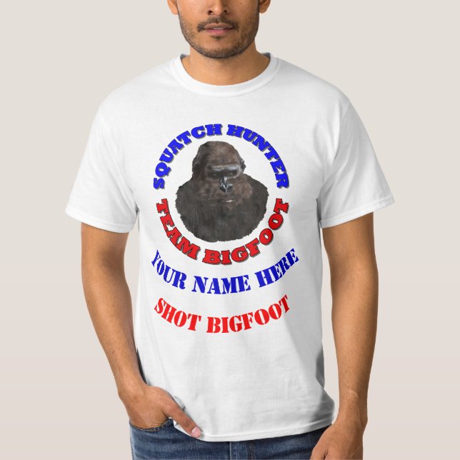 Personalized I shot Bigfoot T-Shirt (Front)