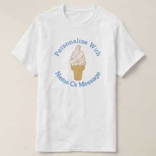 PERSONALIZED Ice Cream Cone T-Shirt
