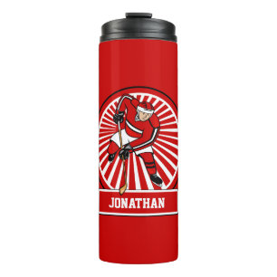 Personalized Ice Hockey player Thermal Tumbler