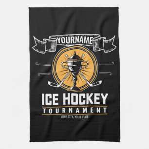 Personalized Ice Hockey Trophy Player Team Game Kitchen Towel