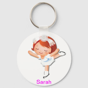 Personalized Ice Skating Gifts Keychain